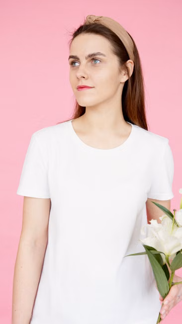Camiseta Básica Branca Premium
